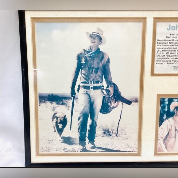 Legends Never Die John Wayne Framed Photo Collage - Picture 3 of 5